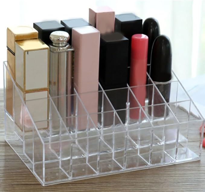 Acrylic Makeup Organizer 4 Tier Storage Rack Clear Cosmetic Shelf - Image 7