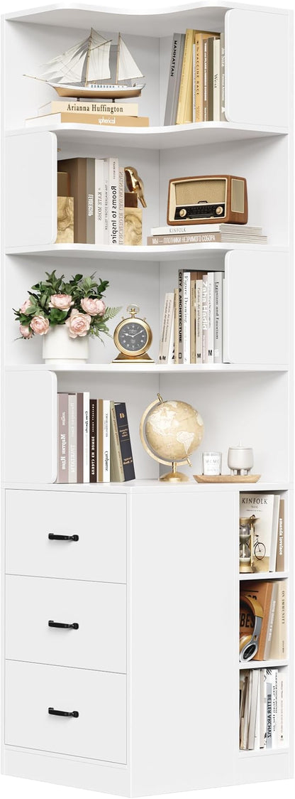 FACBOTALL 76.8” Corner Bookshelf - Image 7