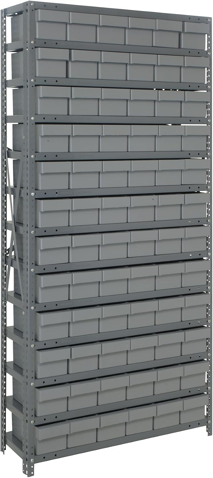 Quantum Storage Systems 1875-602GY Solid Heavy Duty 13 Shelves 72 Super Tuff by QuantumStorageSystems