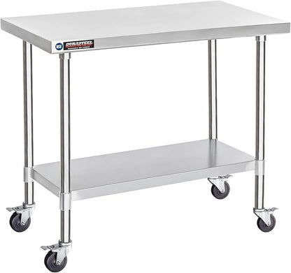 DuraSteel 30x48 NSF Stainless Steel Cart Work Table by DuraSteel