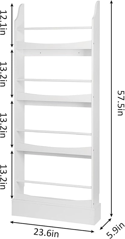 UTEX Kids Bookshelf, 4 Tiers Children's Bookcases and Storage, Kids Bookcase - Image 2