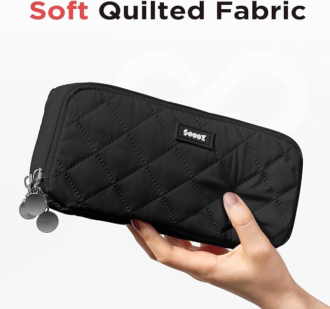 Sooez Large Pencil Case Pouch, Extra Big Pencil Bag - Image 2