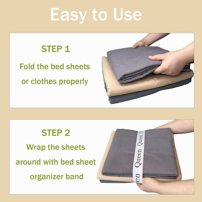 24 Pieces Bed Sheet Organizer Bands, Closet Organization Sheet Straps, Linen - Image 3