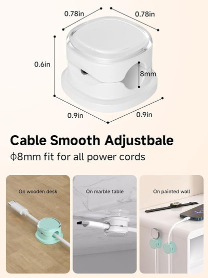 Magnetic Cable Clips, Adjustable Cord Holder Management, Adhesive Wire Keeper - Image 3