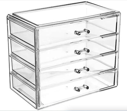4-Drawer Clear Acrylic Vanity Top Stackable Organizer – Perfect - Image 4