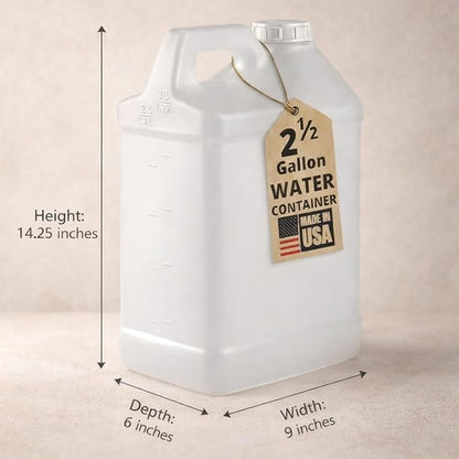 kitchentoolz 4‑Pack 2.5 Gallon Water Jugs – HDPE Water Containers - Image 2