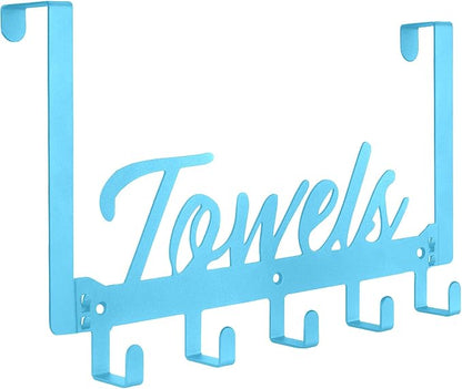 Azmoncy Over The Door Hooks, Towel Rack by Azmoncy