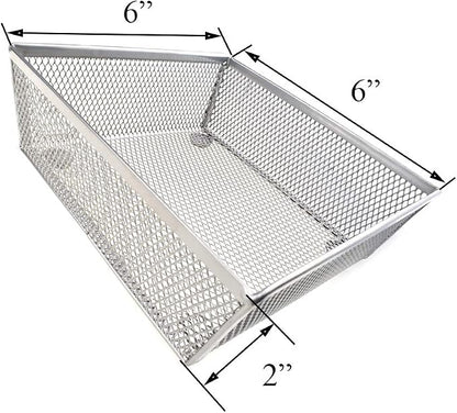 HAHIYO Stackable Mesh Tray Cup 6 x 6 x 2 inches Sturdy Container - Image 3