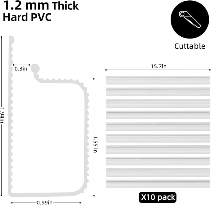 YECAYE 157in Cable Management, Cord Organizer, Easy Install Self-Adhesive Cable - Image 2