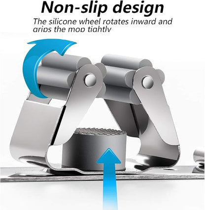 DGSL 4 PCS Broom Holder Wall Mount - Image 2