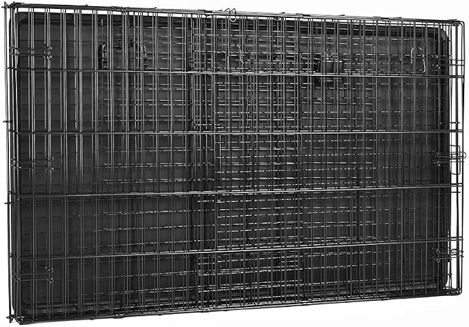 Amazon Basics Durable, Foldable Metal Wire Dog Crate - Image 4