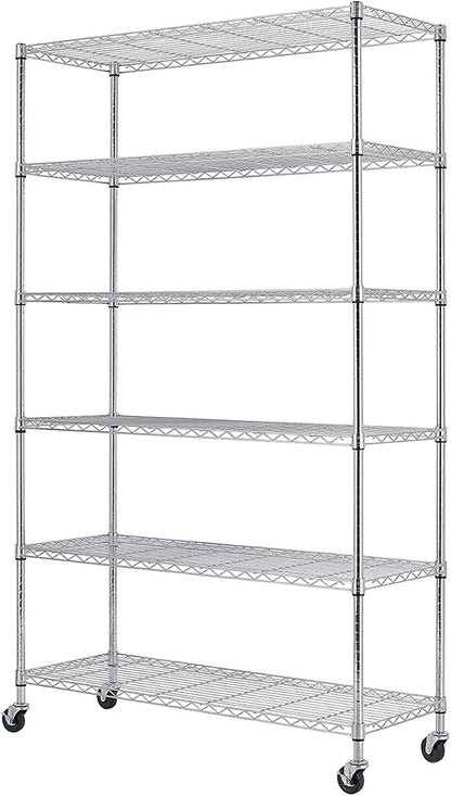 BestOffice | 6-Tier Wire Storage Shelves by BestOffice