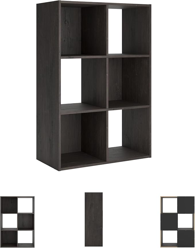 Signature Design by Ashley Piperton 6 Cube Storage Organizer or Bookcase - Image 5