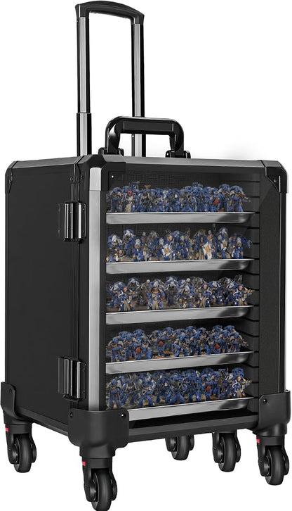 Miniatures Storage Case Miniatures Transport Case Aluminum Alloy Frame Display - Image 9