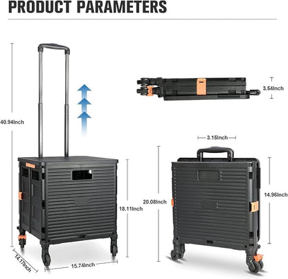 Quick Utility Cart Folding Portable Rolling Crate Handcart - Image 7