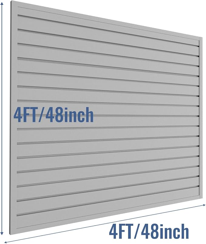 Slatwall Panel Garage Organizer PVC Slatwall Heavy Duty Wall Mounted Rack - Image 3