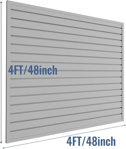 Slatwall Panel Garage Organizer PVC Slatwall Heavy Duty Wall Mounted Rack - Image 3