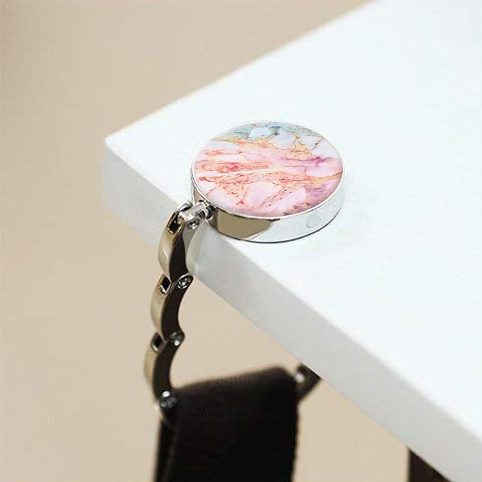 Bosketo Foldable Purse Hook Womens Bag Table Hanger Collection Desk Hooks - Image 5