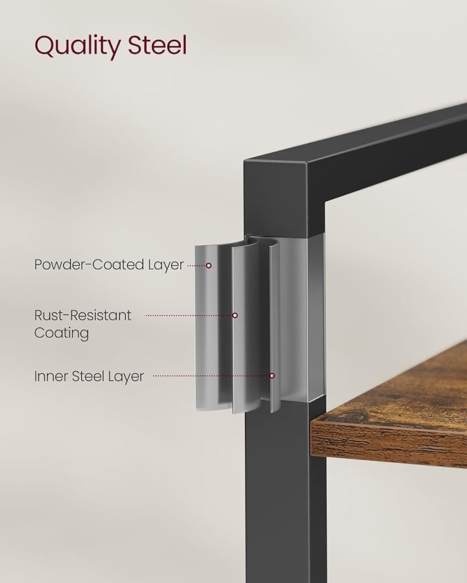VASAGLE 5-Tier Bookshelf, Bookcase - Image 6