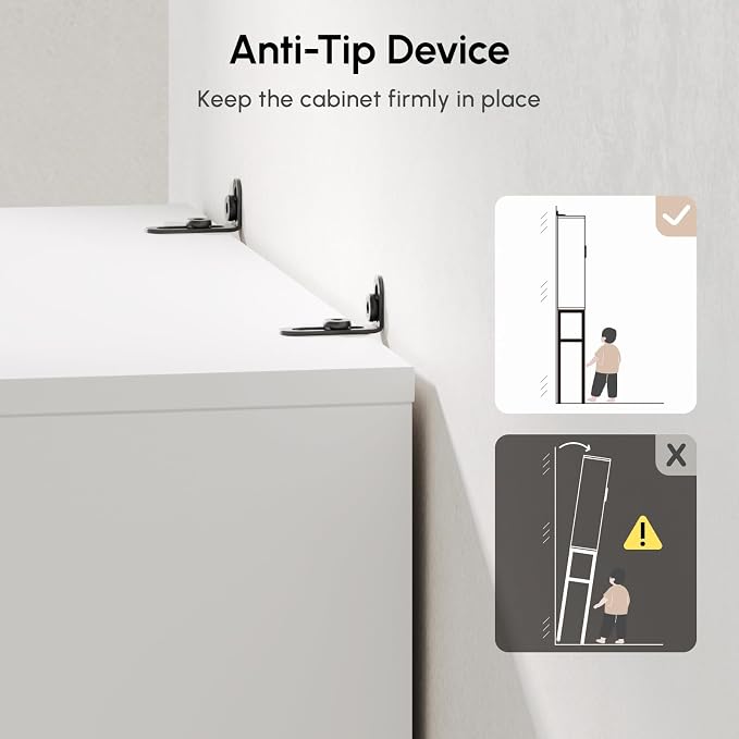 White Over The Toilet Storage Cabinet - Image 8