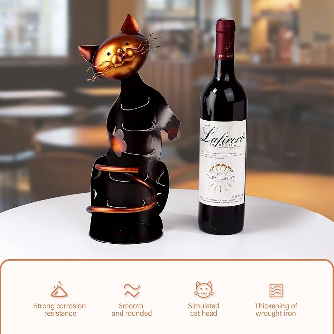 Cat Decor Wine Holder Wine Rack Wine Bottle Holder Wine Cat, Gift - Image 6