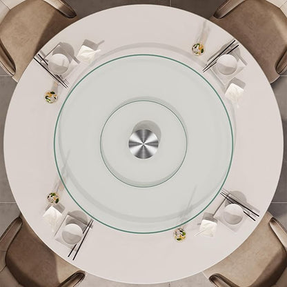 26.7 inch Lazy Susan for Table Top Tempered Glass Rotating Serving Tray for - Image 2