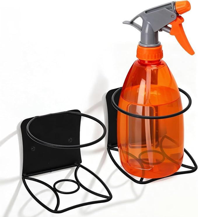 Okllen 4 Pack Spray Bottle Holder, Heavy Duty Metal Wall Mount Spray Can Holder - Image 4