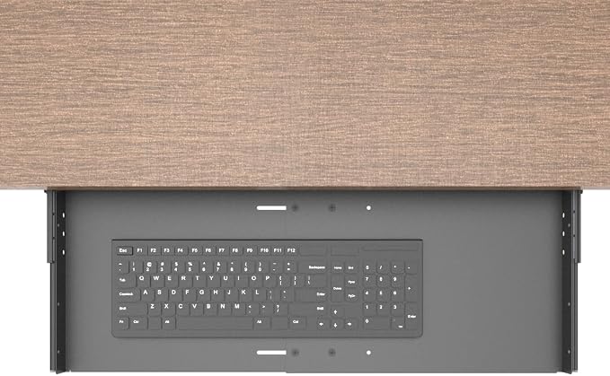 Large Under Desk Slide-Out Keyboard Tray, 27 x 9.8 inch | Metal Platform - Image 3