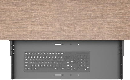 Large Under Desk Slide-Out Keyboard Tray, 27 x 9.8 inch | Metal Platform - Image 3