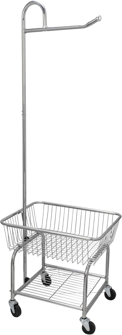 Household Essentials 6028-1 Rolling Laundry Cart by HouseholdEssentials