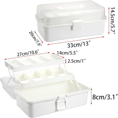BTSKY 3-Layer Plastic Dividing Storage Box Craft Organizer - Image 4