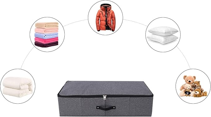 Omygarden 2PCS Foldable Under Bed Storage Box - Image 5