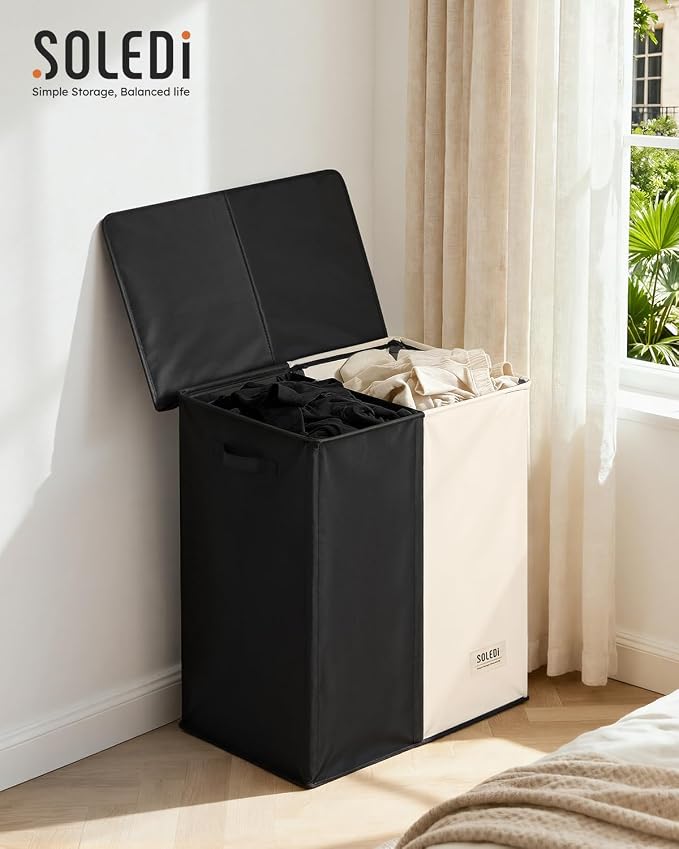 SOLEDI Large Double Laundry Hamper - Image 7