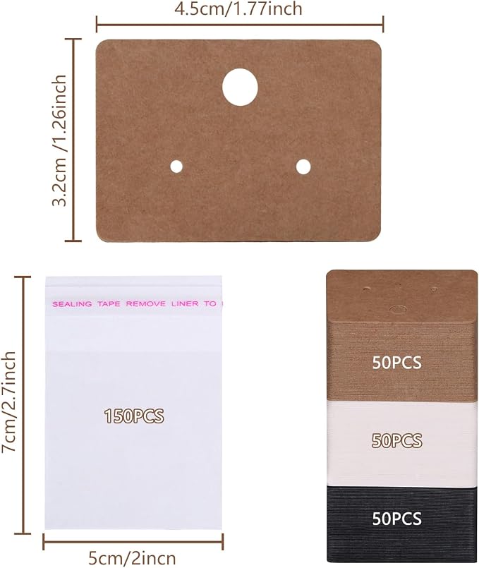 600 Pcs Earring Display Cards Set - Image 5