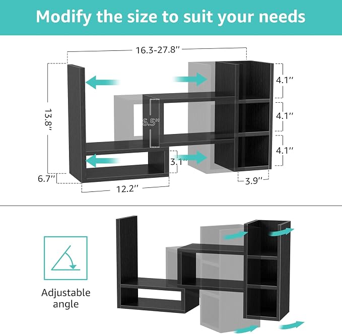 NUTIKAS Desk Shelves Desktop Organizer Shlef - Image 3