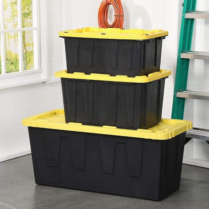 HDX 17 Gal. Storage Tough Tote in Black - Image 2