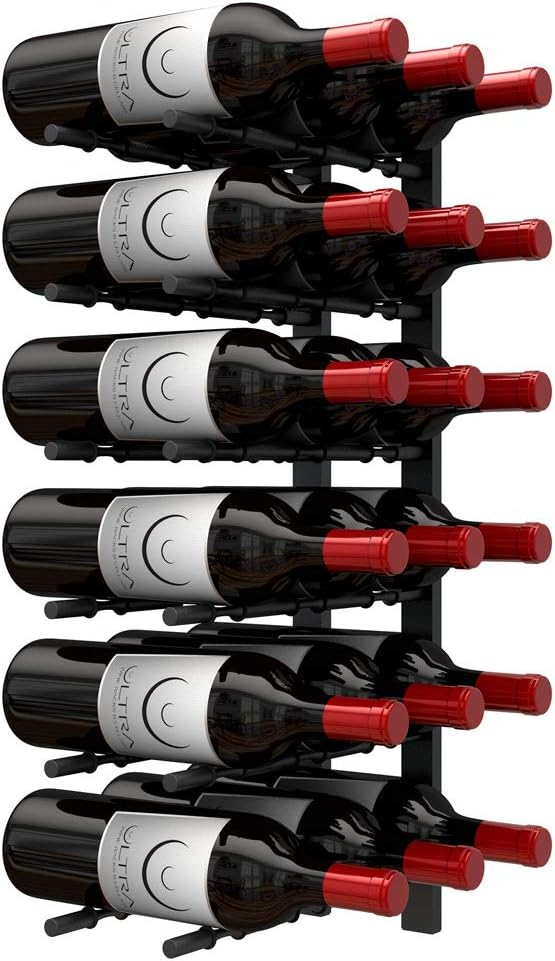 Ultra Wine Racks Wall Mounted Label-Out Wine Racks by UltraWineRacksCellars