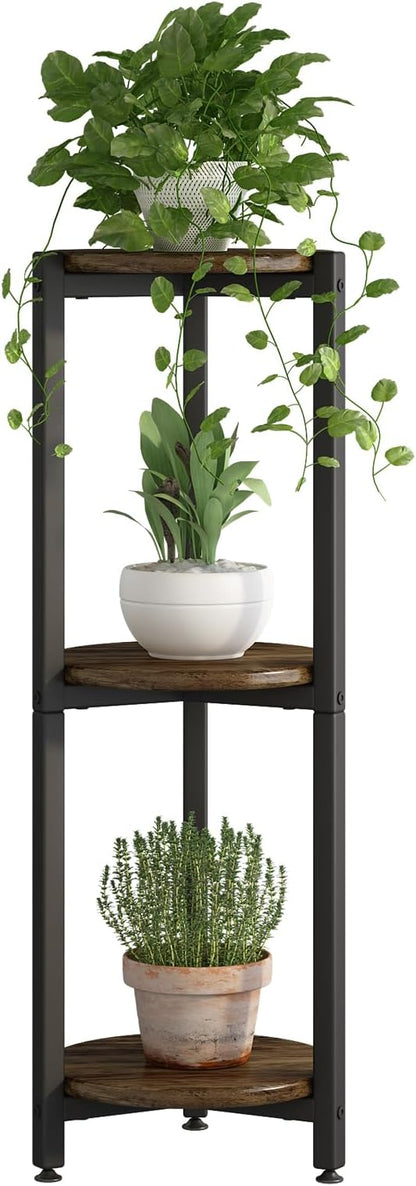 Plant Stand Indoor Corner Tall 3 Tier Metal Modern Flower Storage Plant Shelf by YIZAIJIA