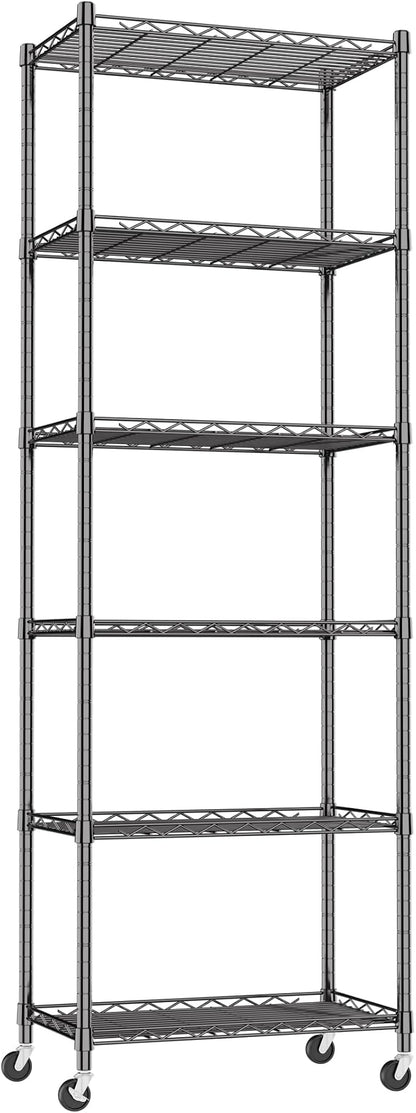 REGILLER 6 Wire Shelving Steel Storage Rack Adjustable Unit Shelves by REGILLER