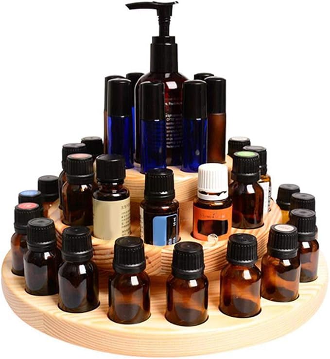 Hapivida Wooden Essential Oil Display Stand, 3-Tier 39 Slots Essential Oil - Image 7
