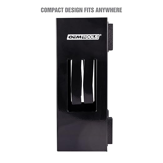 OEMTOOLS 23125 Black Magnetic Glove Dispenser, Disposable Gloves Box Holder - Image 4