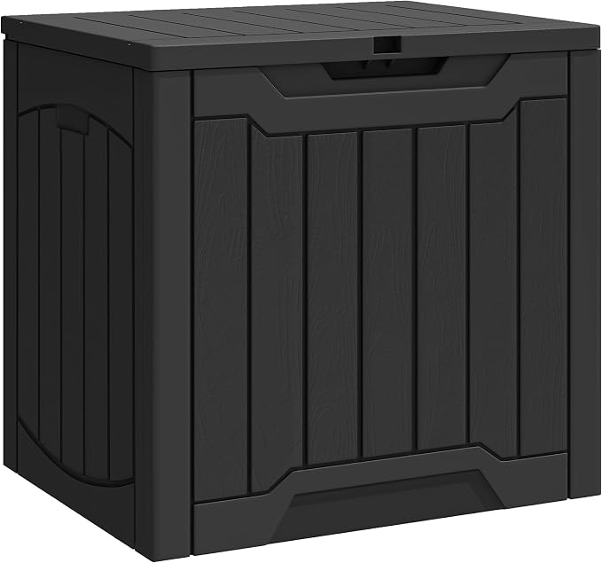 YITAHOME Outdoor Resin Storage Box 31 Gal, Water-resistant Patio Deck Box by YITAHOME