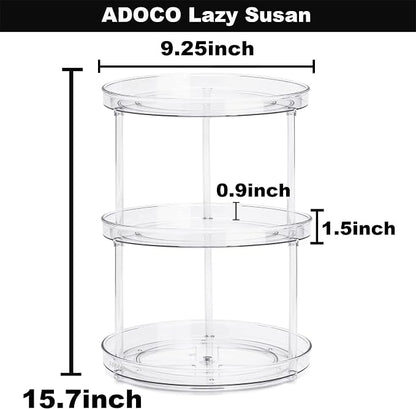 3 Tier Lazy Susan Bathroom Organizer - Image 5