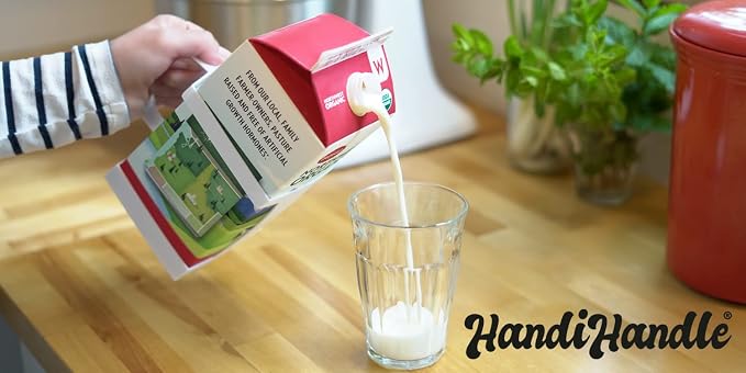 HandiHandle® Half Gallon Milk, or Beverage Carton Holder | Lightweight and Slim - Image 5