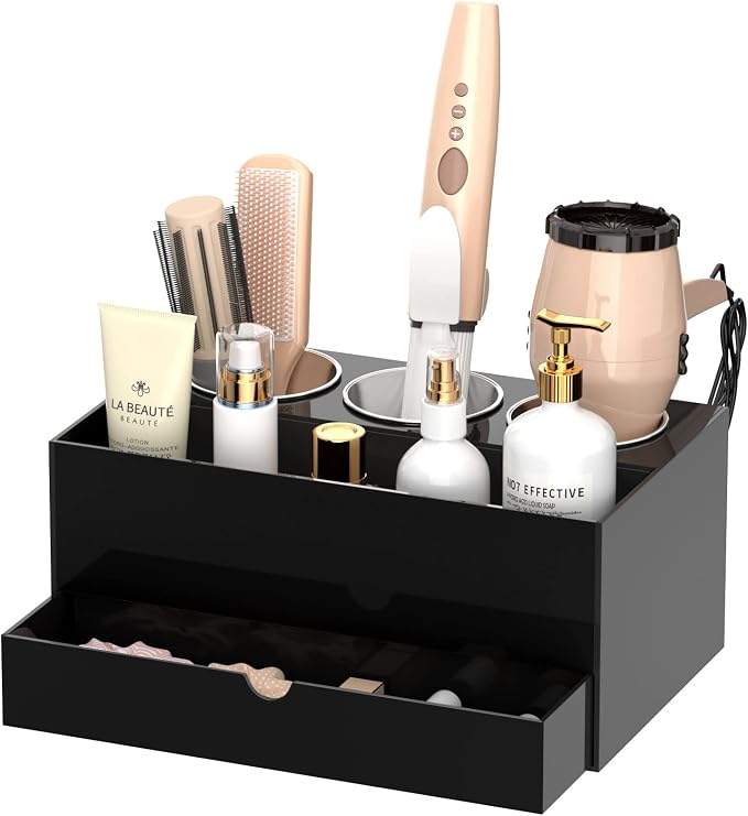 NIUBEE Hair Tool Organizer, Bathroom Countertop Blow Dryer Holder, Vanity Caddy by NIUBEE