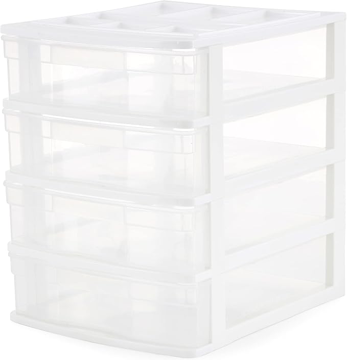 Gracious Living 4 Drawer Desktop & Countertop Organizer w/Organization Lid - Image 8
