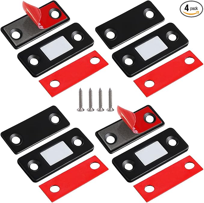 Cabinet Magnetic Catch Jiayi 4 Pack Ultra Thin Cabinet Door Magnets Stick on by Jiayi
