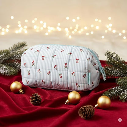 BAGSMART Makeup Bag Travel Toiletry Bag, Puffy Padded Make Up Bags - Image 2