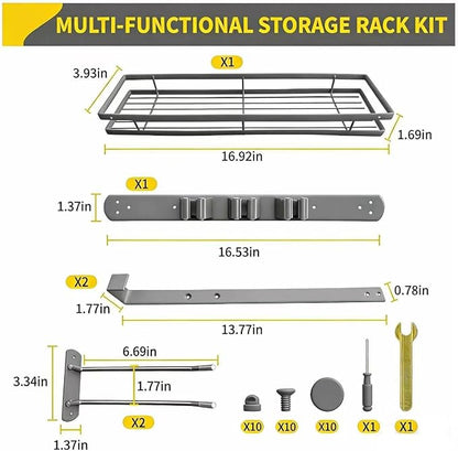 Over Door Tool Organizer, Heavy Duty Utility Rack - Image 2