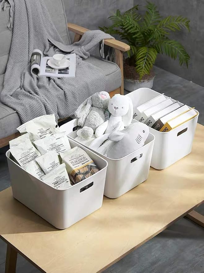 Set Of 8 Plastic Storage Bins, Versatile Kitchen Pantry Organization and Storage - Image 3